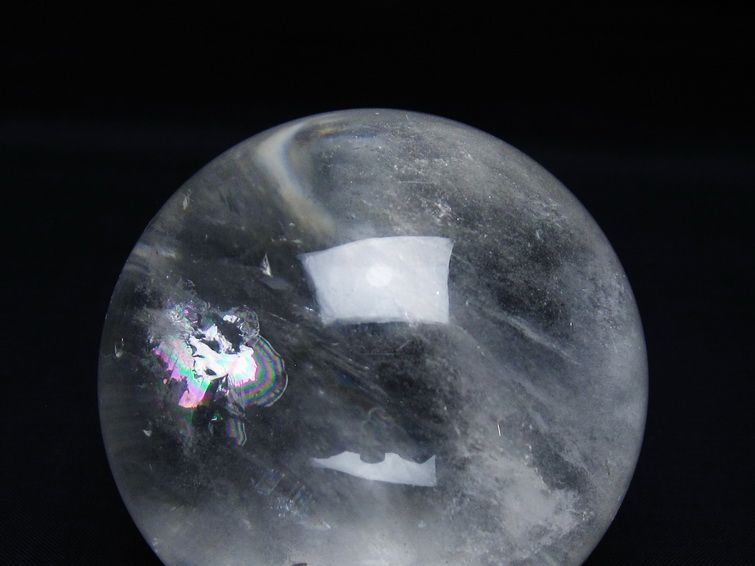 水晶 丸玉 75mm スフィア 置物 水晶玉 一点物 151-8989