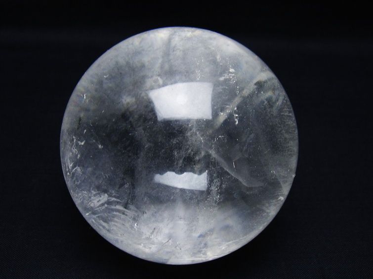 水晶 丸玉 73mm スフィア 置物 水晶玉 一点物 151-8993