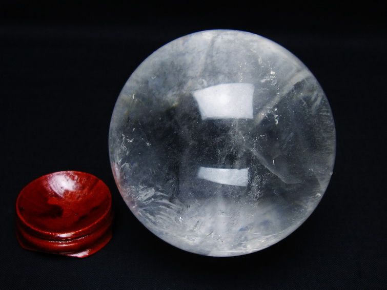 水晶 丸玉 73mm スフィア 置物 水晶玉 一点物 151-8993