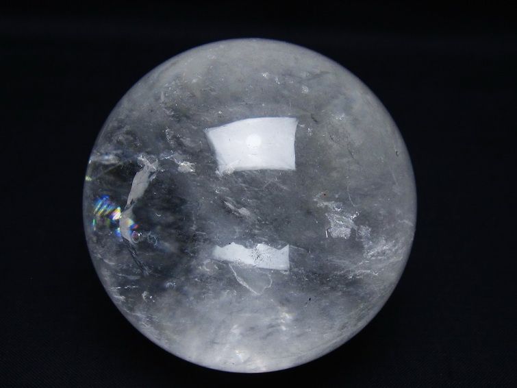 水晶 丸玉 70mm スフィア 置物 水晶玉 一点物 151-8994