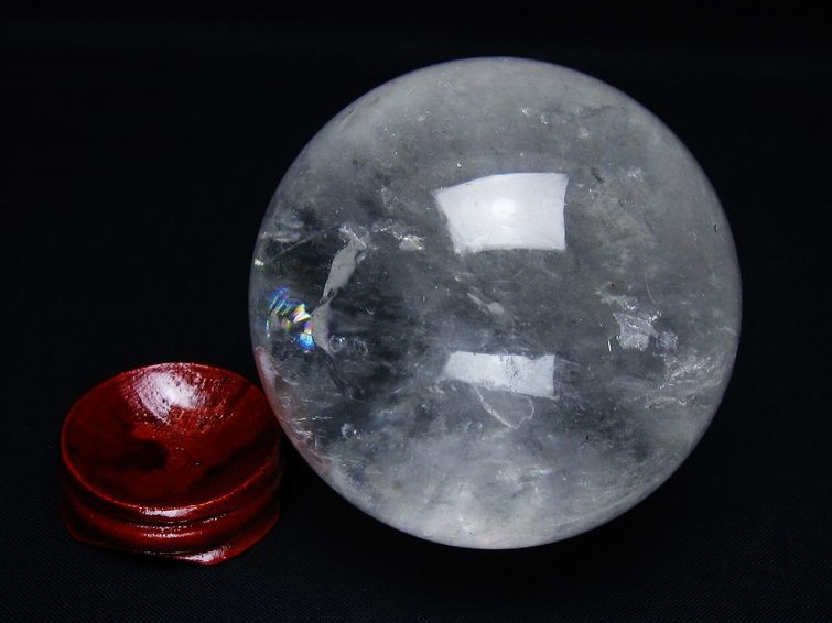 水晶 丸玉 70mm スフィア 置物 水晶玉 一点物 151-8994