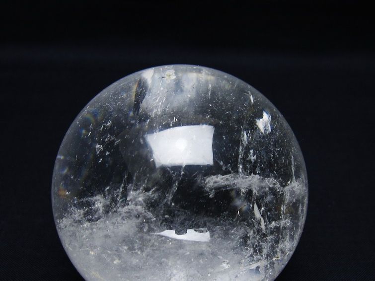 水晶 丸玉 64mm スフィア 置物 水晶玉 一点物 151-8997
