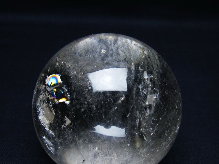 水晶 丸玉 64mm スフィア 置物 水晶玉 一点物 151-8998