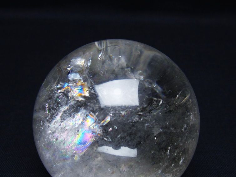 水晶 丸玉 64mm スフィア 置物 水晶玉 一点物 151-8999