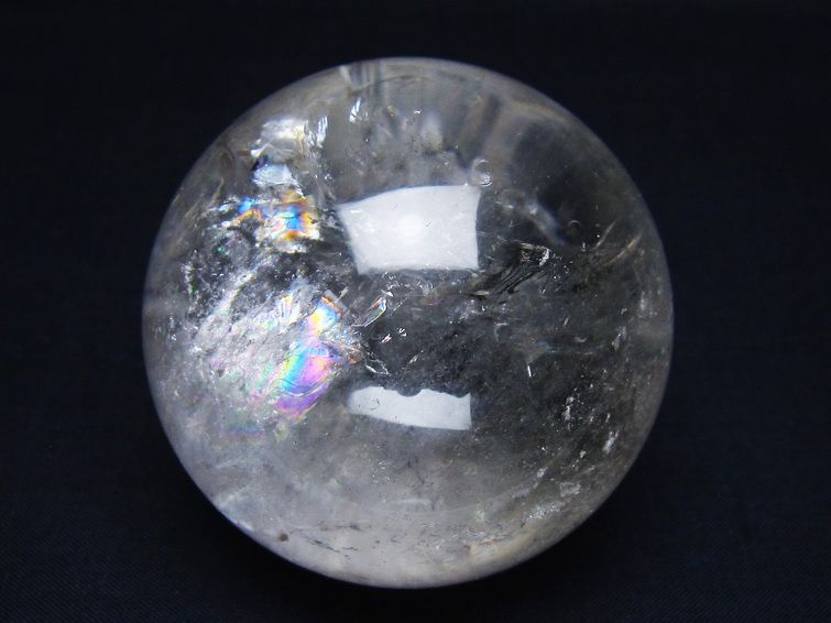 水晶 丸玉 64mm スフィア 置物 水晶玉 一点物 151-8999