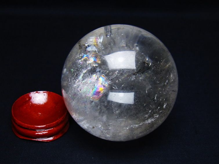 水晶 丸玉 64mm スフィア 置物 水晶玉 一点物 151-8999