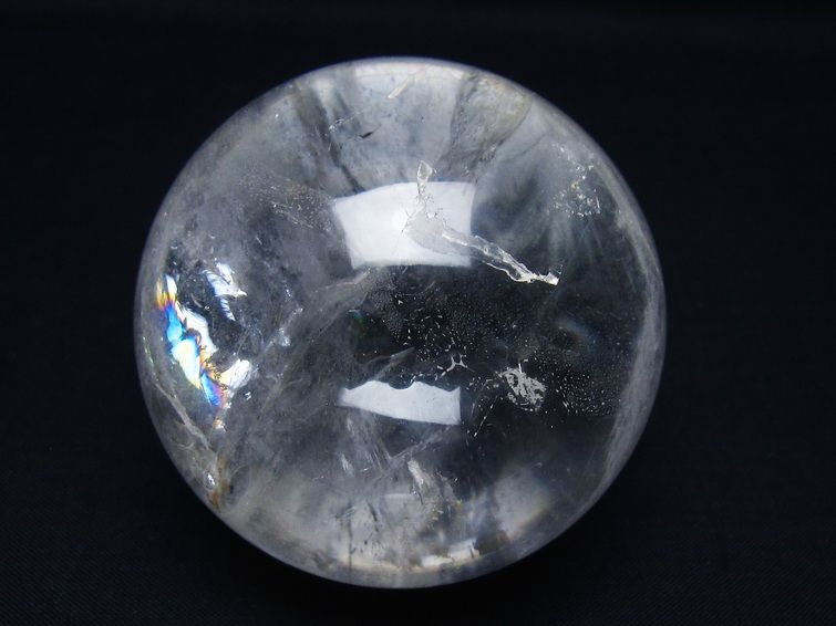 水晶 丸玉 64mm スフィア 置物 水晶玉 一点物 151-9000