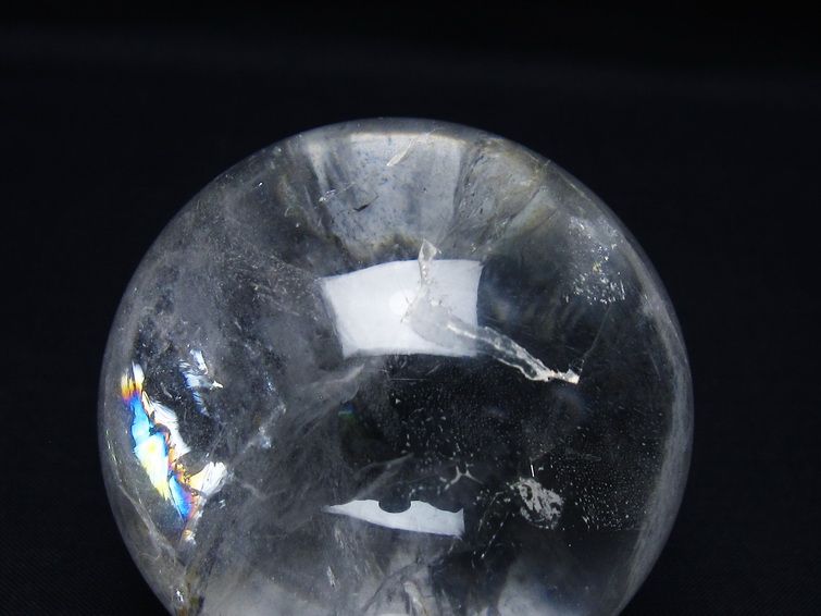 水晶 丸玉 64mm スフィア 置物 水晶玉 一点物 151-9000