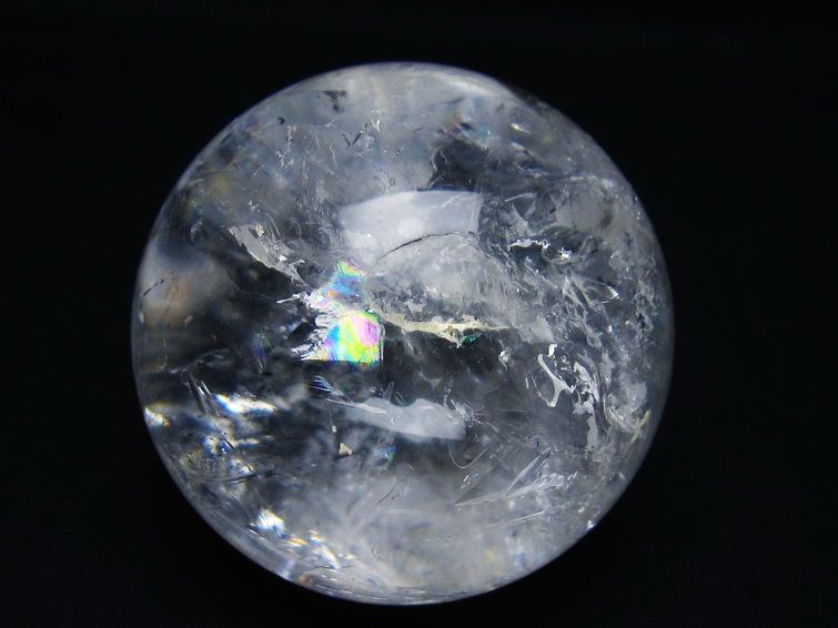 水晶 丸玉 63mm スフィア 置物 水晶玉 一点物 151-9002