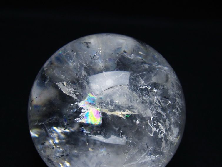 水晶 丸玉 63mm スフィア 置物 水晶玉 一点物 151-9002