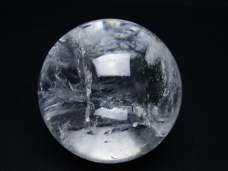 水晶 丸玉 63mm スフィア 置物 水晶玉 一点物 151-9003