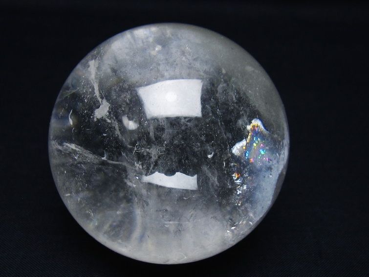 水晶 丸玉 63mm スフィア 置物 水晶玉 一点物 151-9004