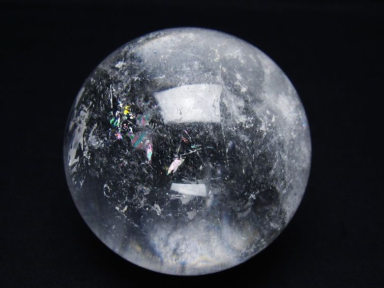 水晶 丸玉 62mm スフィア 置物 水晶玉 一点物 151-9006