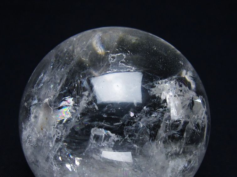 水晶 丸玉 60mm スフィア 置物 水晶玉 一点物 151-9008