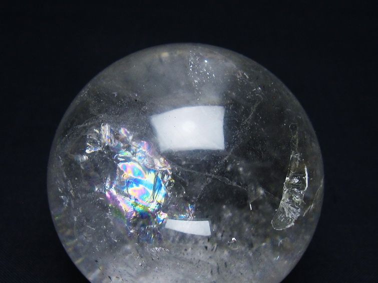水晶 丸玉 59mm スフィア 置物 水晶玉 一点物 151-9009