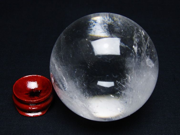 水晶 丸玉 59mm スフィア 置物 水晶玉 一点物 151-9011
