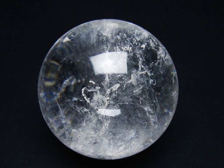 水晶 丸玉 59mm スフィア 置物 水晶玉 一点物 151-9012
