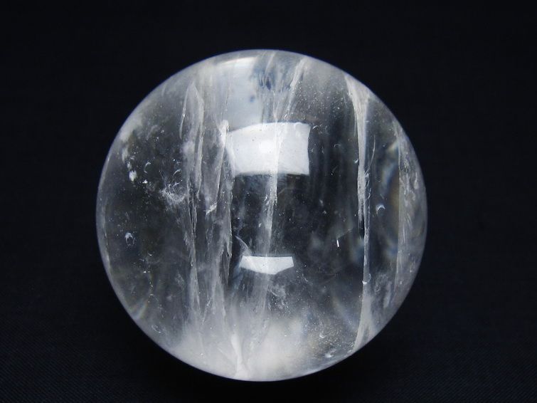水晶 丸玉 58mm スフィア 置物 水晶玉 一点物 151-9014