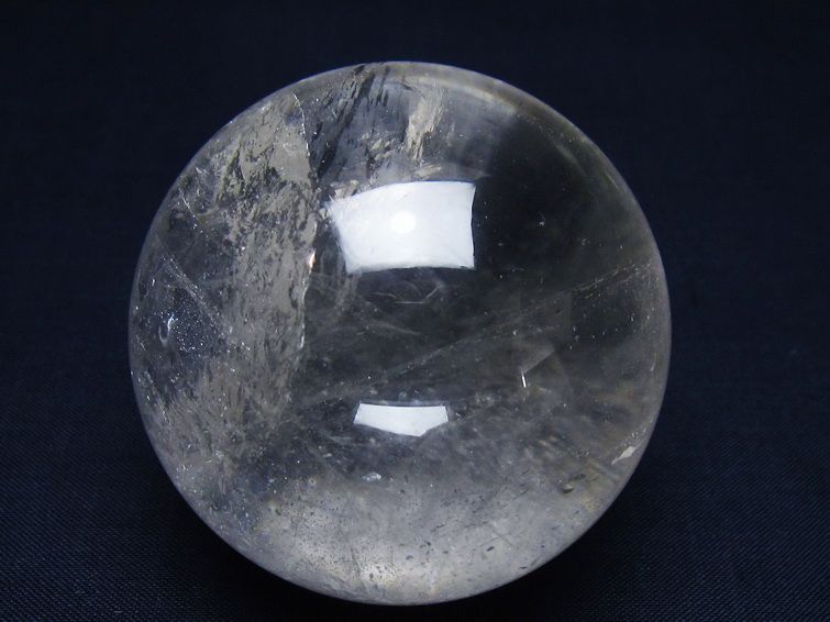 水晶 丸玉 59mm スフィア 置物 水晶玉 一点物 151-9015