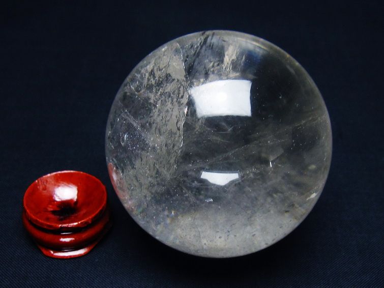 水晶 丸玉 59mm スフィア 置物 水晶玉 一点物 151-9015