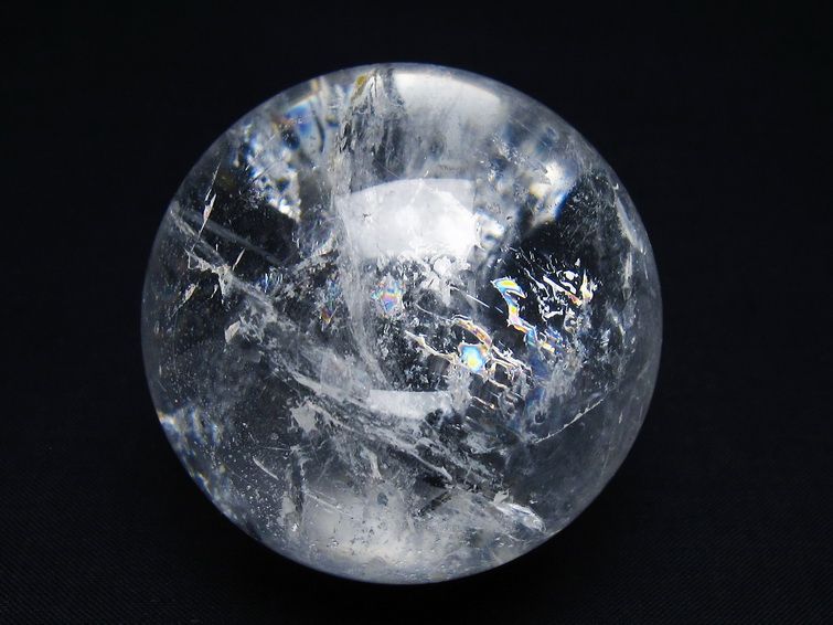 水晶 丸玉 58mm スフィア 置物 水晶玉 一点物 151-9016