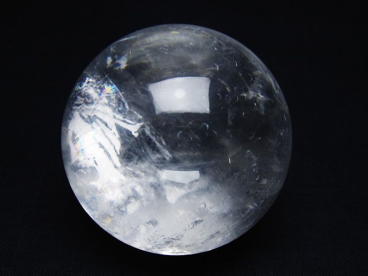 水晶 丸玉 57mm スフィア 置物 水晶玉 一点物 151-9017