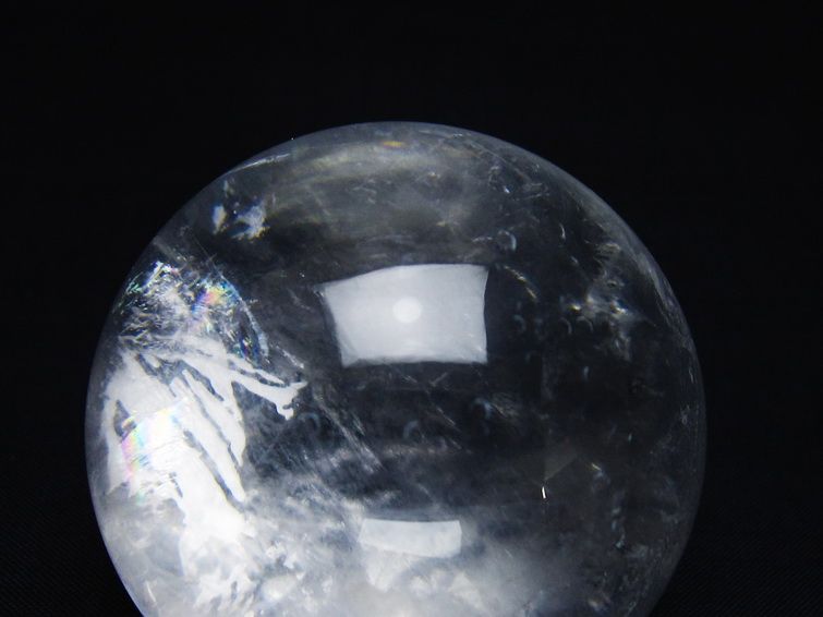 水晶 丸玉 57mm スフィア 置物 水晶玉 一点物 151-9017