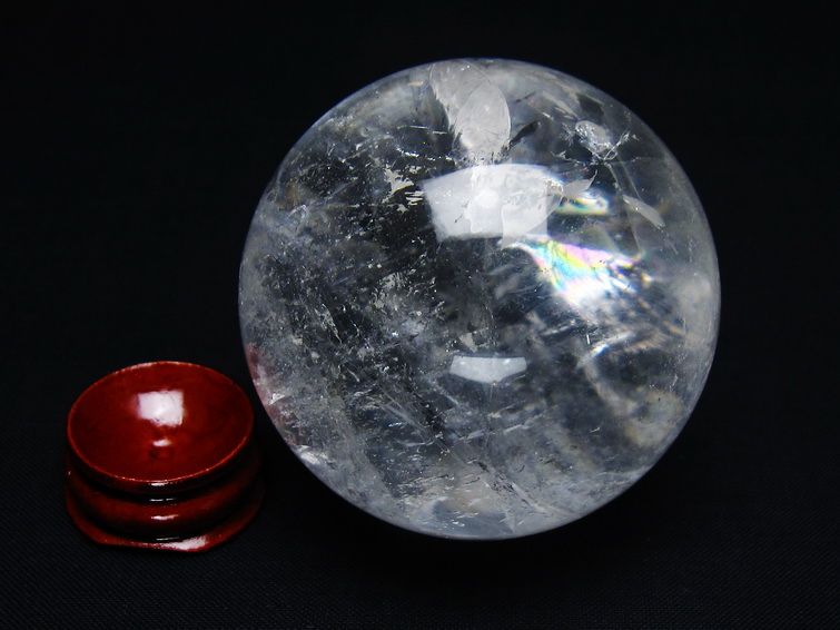 水晶 丸玉 57mm スフィア 置物 水晶玉 一点物 151-9018 【sold out】