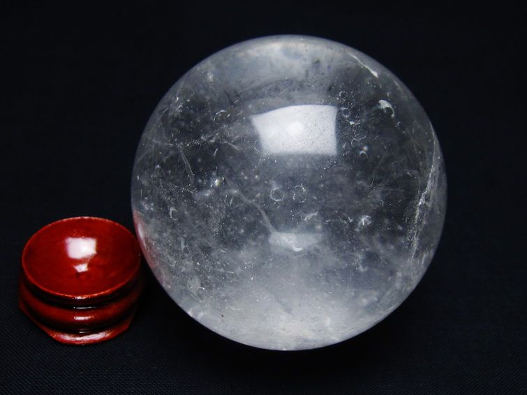 水晶 丸玉 57mm スフィア 置物 水晶玉 一点物 151-9021