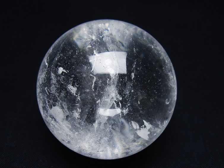 水晶 丸玉 56mm スフィア 置物 水晶玉 一点物 151-9022