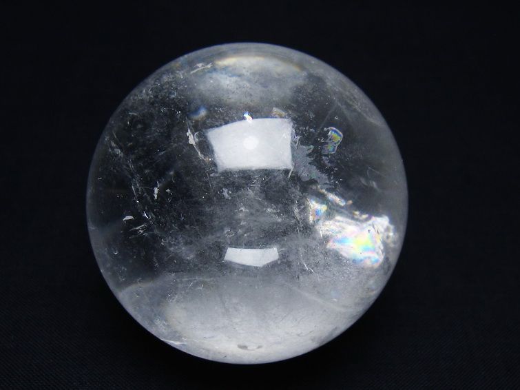 水晶 丸玉 55mm スフィア 置物 水晶玉 一点物 151-9024