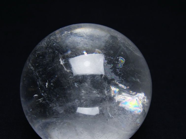 水晶 丸玉 55mm スフィア 置物 水晶玉 一点物 151-9024