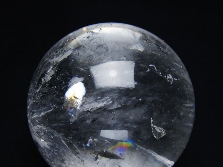 水晶 丸玉 53mm スフィア 置物 水晶玉 一点物 151-9025 [sold out]