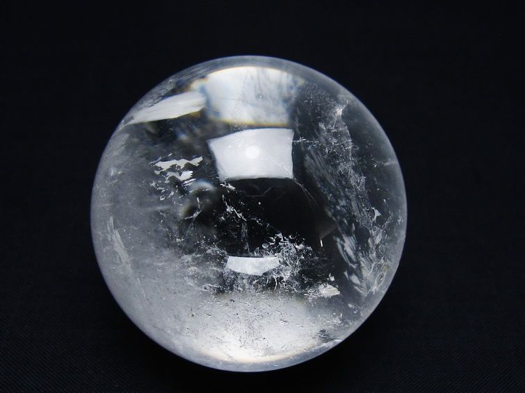 水晶 丸玉 53mm スフィア 置物 水晶玉 一点物 151-9026 [sold out]