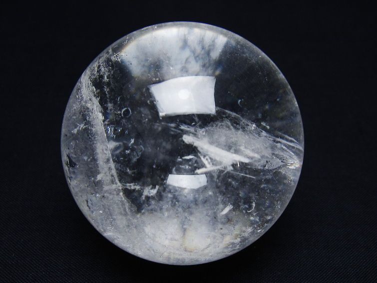 水晶 丸玉 53mm スフィア 置物 水晶玉 一点物 151-9027