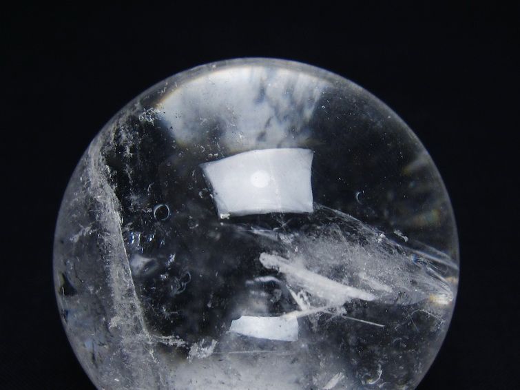 水晶 丸玉 53mm スフィア 置物 水晶玉 一点物 151-9027