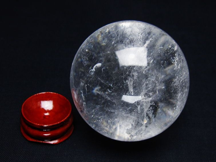 水晶 丸玉 53mm スフィア 置物 水晶玉 一点物 151-9028 [sold out]