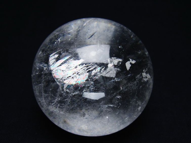 水晶 丸玉 52mm スフィア 置物 水晶玉 一点物 151-9029
