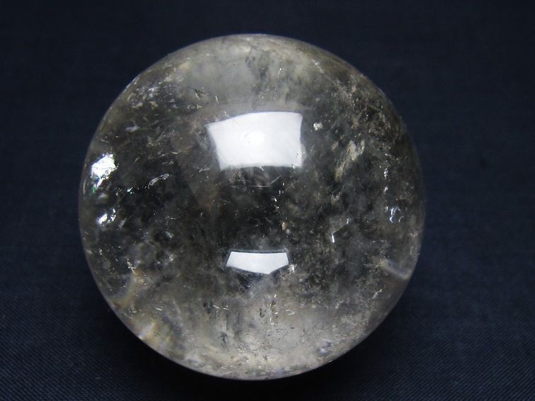 水晶 丸玉 53mm スフィア 置物 水晶玉 一点物 151-9030