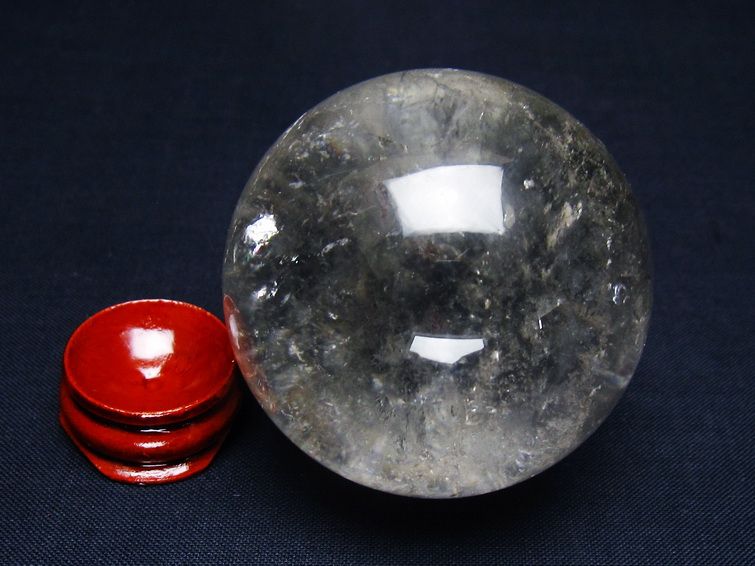 水晶 丸玉 53mm スフィア 置物 水晶玉 一点物 151-9030