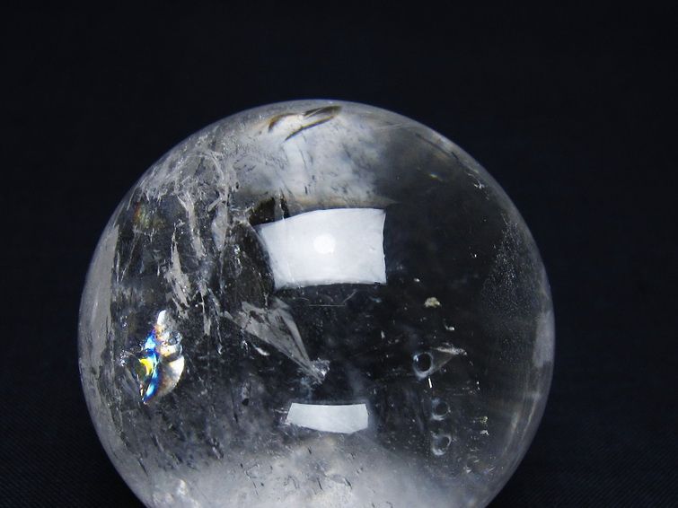 水晶 丸玉 53mm スフィア 置物 水晶玉 一点物 151-9031