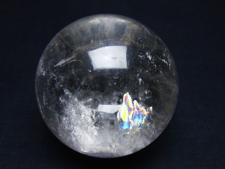 水晶 丸玉 54mm スフィア 置物 水晶玉 一点物 151-9032