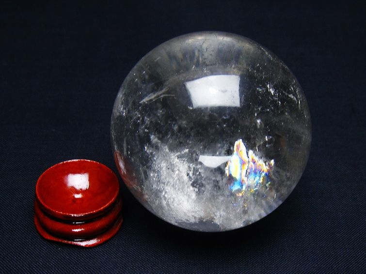 水晶 丸玉 54mm スフィア 置物 水晶玉 一点物 151-9032