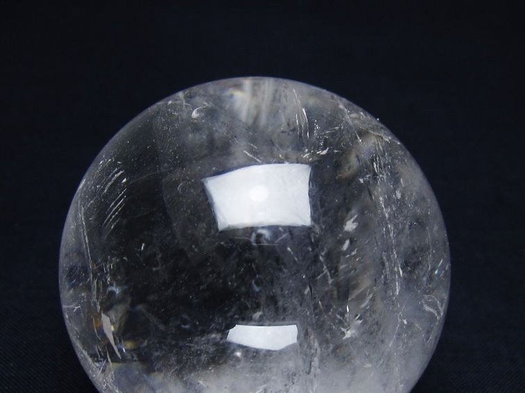 水晶 丸玉 55mm スフィア 置物 水晶玉 一点物 151-9033