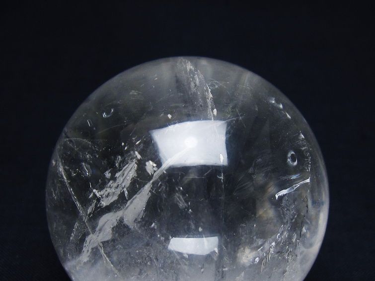 水晶 丸玉 55mm スフィア 置物 水晶玉 一点物 151-9034