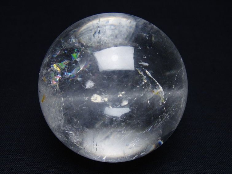 水晶 丸玉 57mm スフィア 置物 水晶玉 一点物 151-9035