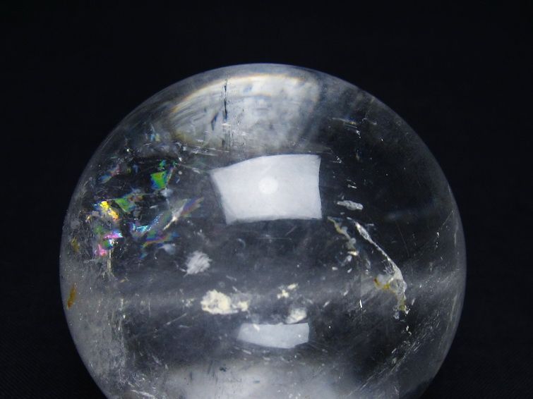 水晶 丸玉 57mm スフィア 置物 水晶玉 一点物 151-9035