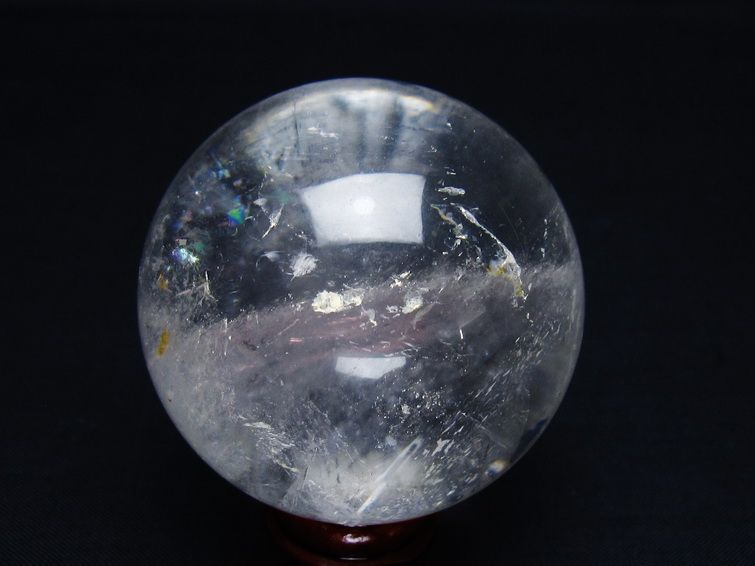 水晶 丸玉 57mm スフィア 置物 水晶玉 一点物 151-9035