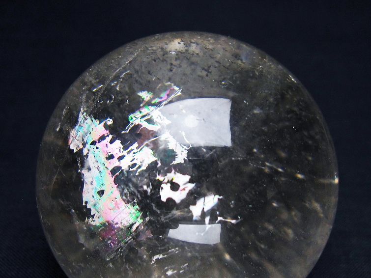 水晶 丸玉 53mm スフィア 置物 水晶玉 一点物 151-9036