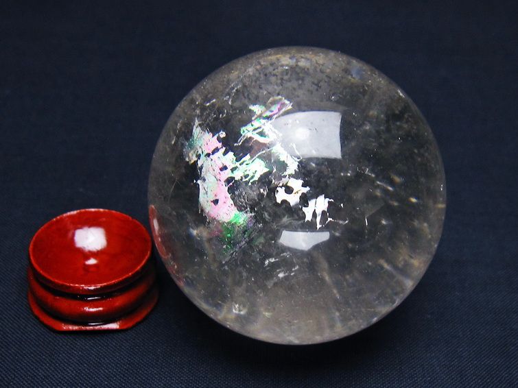 水晶 丸玉 53mm スフィア 置物 水晶玉 一点物 151-9036